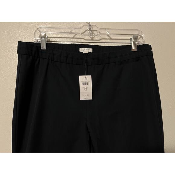 J Jill Pants Women’s 16 Petite Navy Precision Stretch Side Zip Career Office NWT - Picture 2 of 11